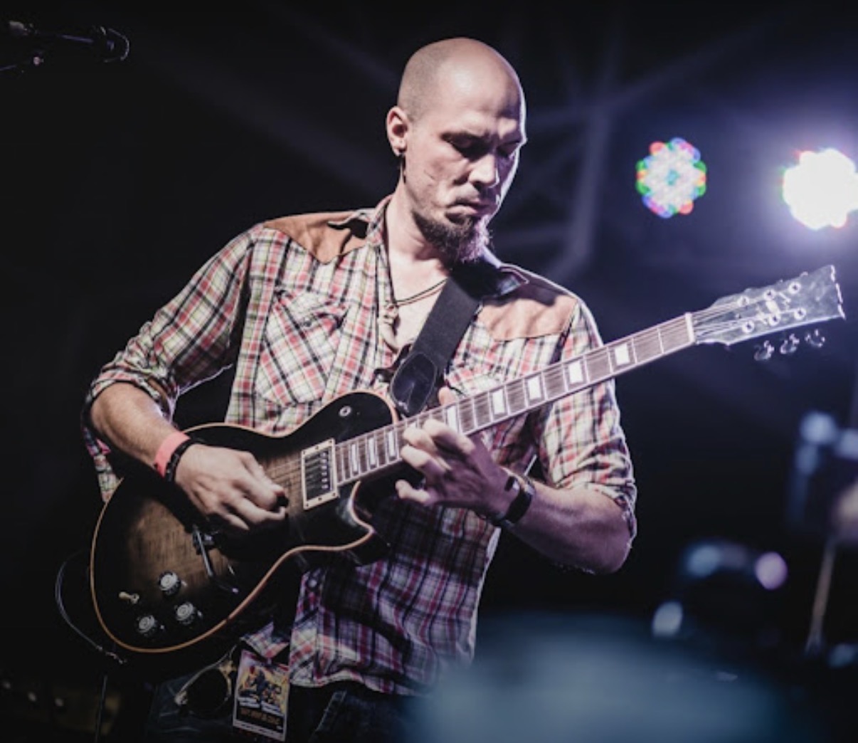 Anthony Brady performing live on stage